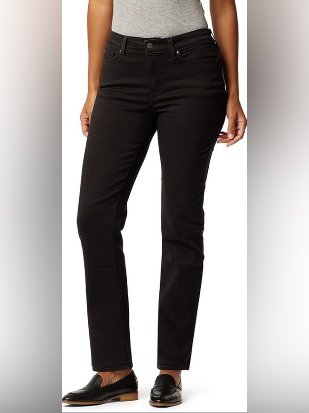 Levi’s Signature Gold Classic Slim Taper Black Denim Jeans Women’s Size 14 W32